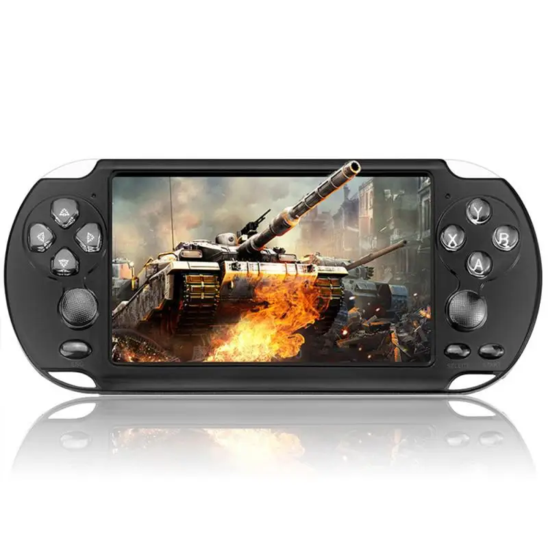 Black Игровая приставка X9 для X9, ручная Ретро игра, 5,1 дюймов экран, портативная игровая приставка, поддержка камеры, подарок на Рождество - Цвет: Black