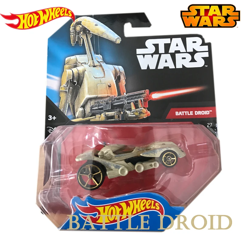 Классическая пленка для научной фантастики Battle Droid Star Wars Подлинная серия Hot Wheels