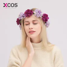 XCOS Bohemia Garland новая пляжная Фотографическая гирлянда головной убор невесты сладкий милый цветок девушка головной убор для невесты для свадьбы