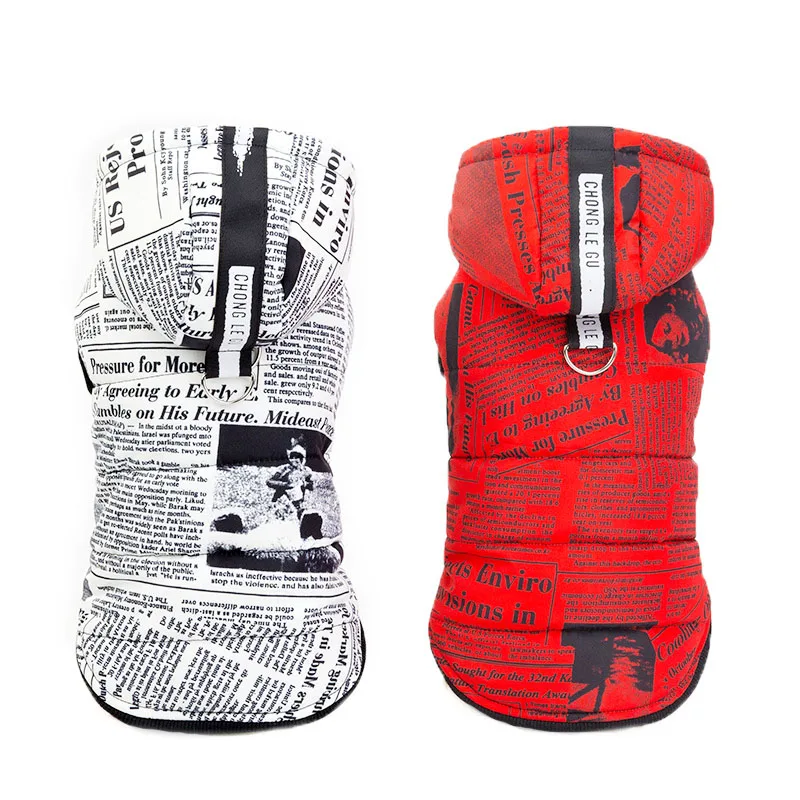 

Winter Pet Coat Thicked Warm Clothes For Small Dogs Yorkshire Schnauzer Chihuahua Jacket Clothing With D-ring Ropa Perro 10E