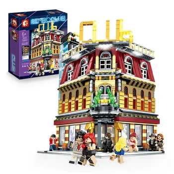 

Lepining SEMBO Night Club Compatible With Creator Expert Street View Building Blocks Bricks Toys For Children Christmas Gifts