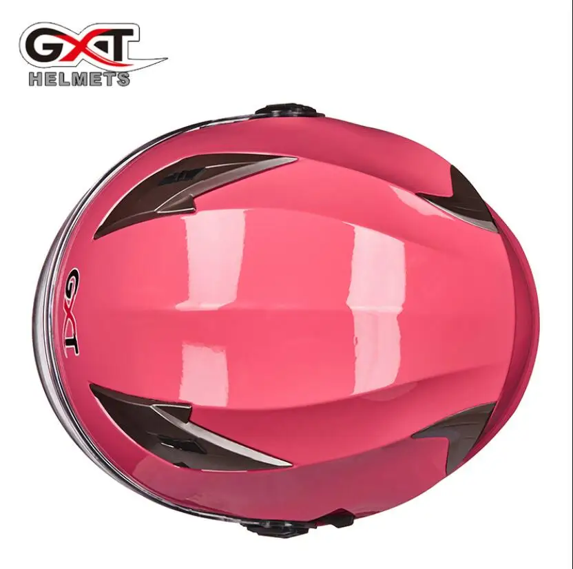 GXT мотоциклетный шлем, закрывающий половину лица ABS мотоциклетный шлем Электрическая безопасность двойные линзы шлем мото шлем для женщин/мужчин Casco Moto