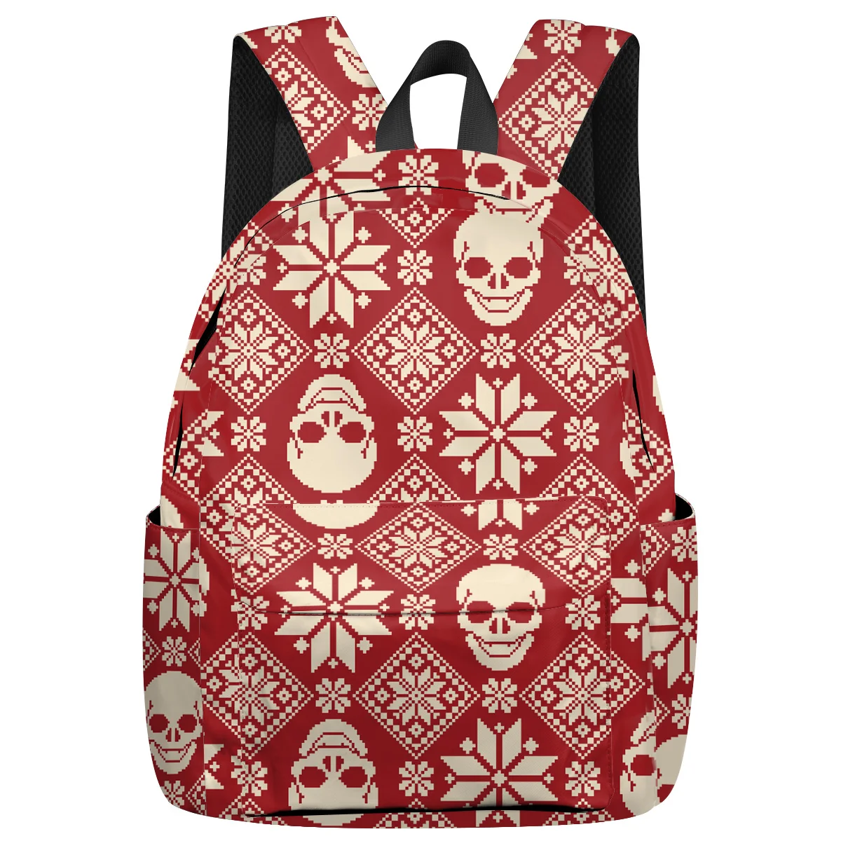 

WHEREISART Geometric Skull Backpacks Soft And Comfortable Fashion Backpacks School Book Bags College Students School Backpack