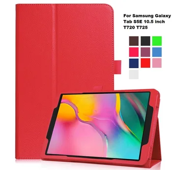 

Tab S5E 10.5 Litchi Grain PU Leather Stand Flip Cover Case for Samsung Galaxy Tab S5E 10.5 Inch T720 T725 SM-T720 SM-T725 Tablet