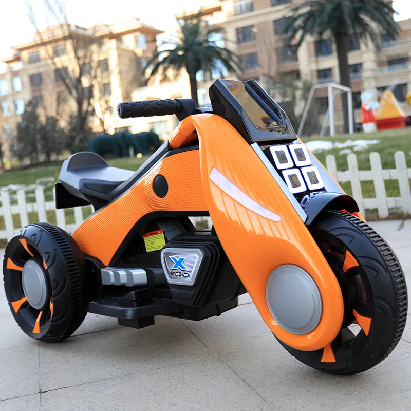 Большой электрический мотоцикл для мальчиков и девочек 88 см детей игрушечный