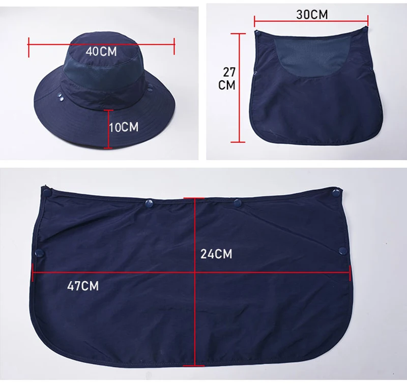 Summer Quick-drying Boonie Hat Outdoor Face Mask Wide Brim Bucket Hat Sun Protection Panama Cap for Fishing Hunting sun hat sun protection hat fisherman hat