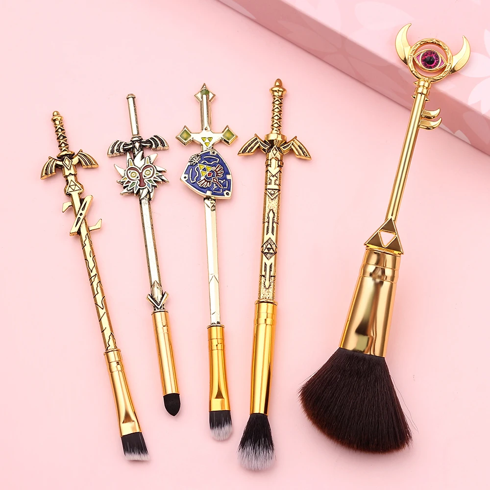 Billig Prinzessin Zelda Make Up Pinsel werkzeug satz Kosmetische Pulver Lidschatten Erröten Augenbraue Blending Schönheit Make Up Pinsel pincel maquiagem