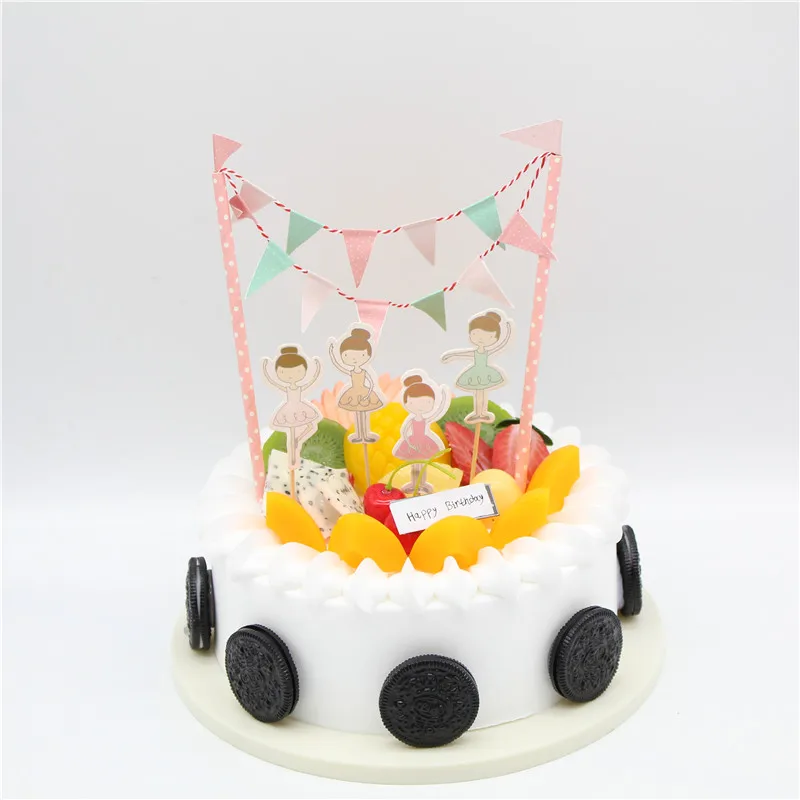 Вечеринка торт флаг балетная тема событие День рождения украшение | Дом и сад