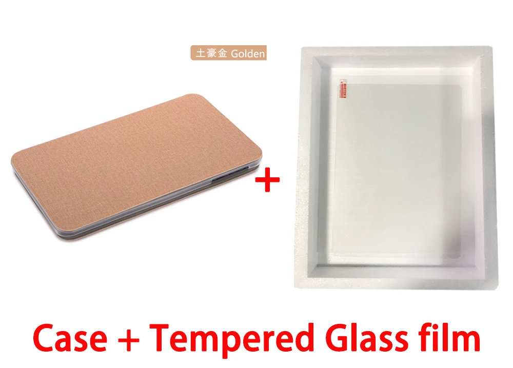 1 gold-Tempered film Чехол-подставка для Teclast M30 4G 10," Tablet PC новейший Защитный Чехол+ пленка gfits - Цвет: 1 gold-Tempered film
