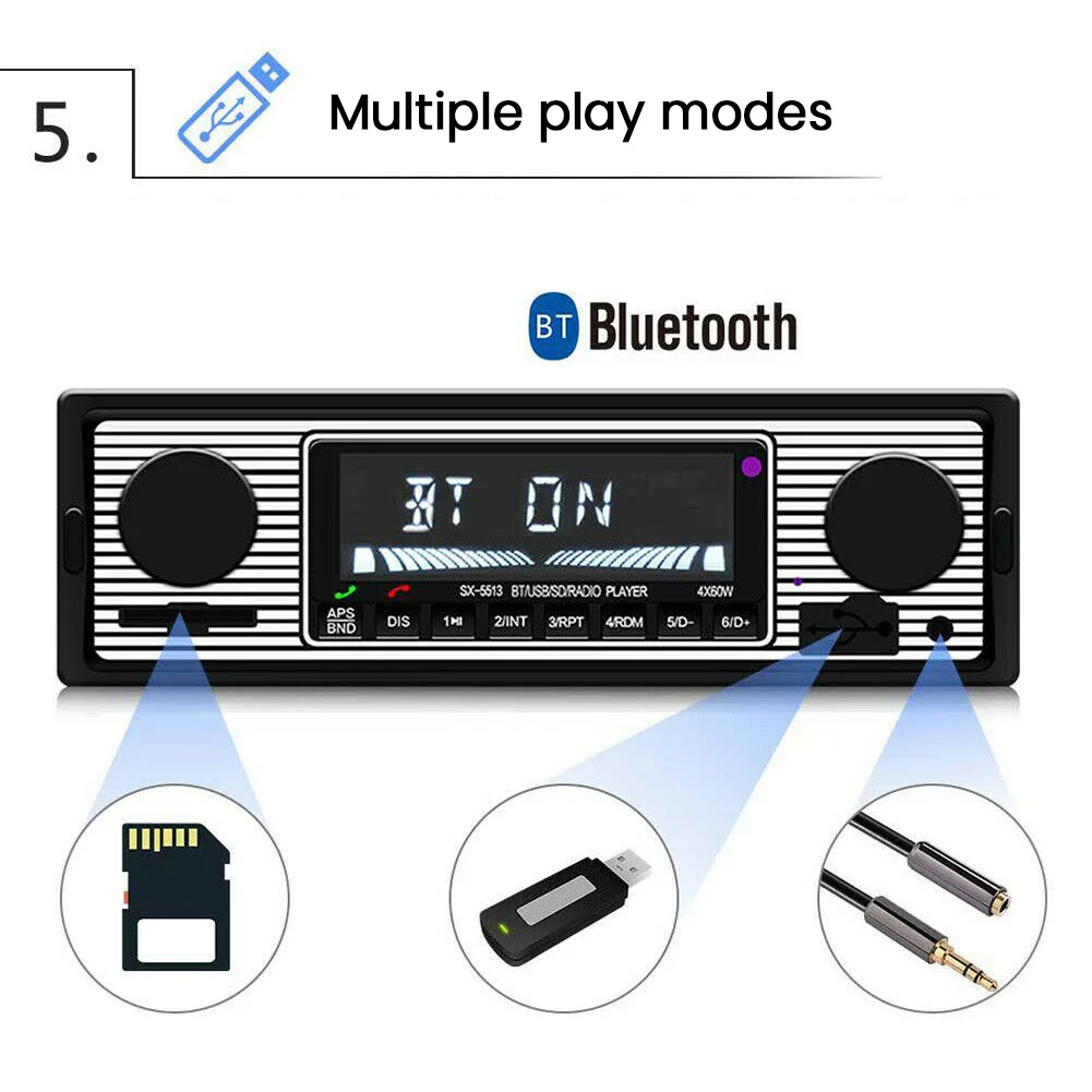 Bluetooth Электроника смарт-плеер ЖК-дисплей Поддержка карты MP3 легко управляемые аксессуары Стерео Автомагнитола авто электронный FM