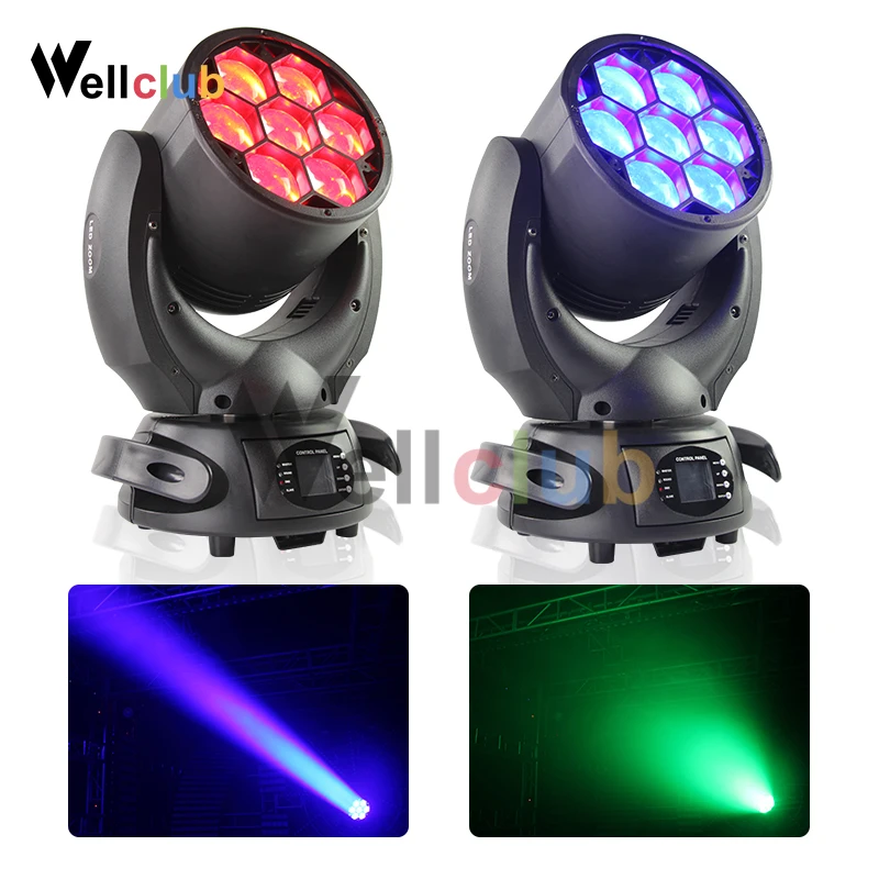 

2PCS 7x40W RGBW 4in1 Beam Moving Head Light Zoom Wash Led Dmx Stage Light Dj Light For Disco Bar Wedding Nightclub