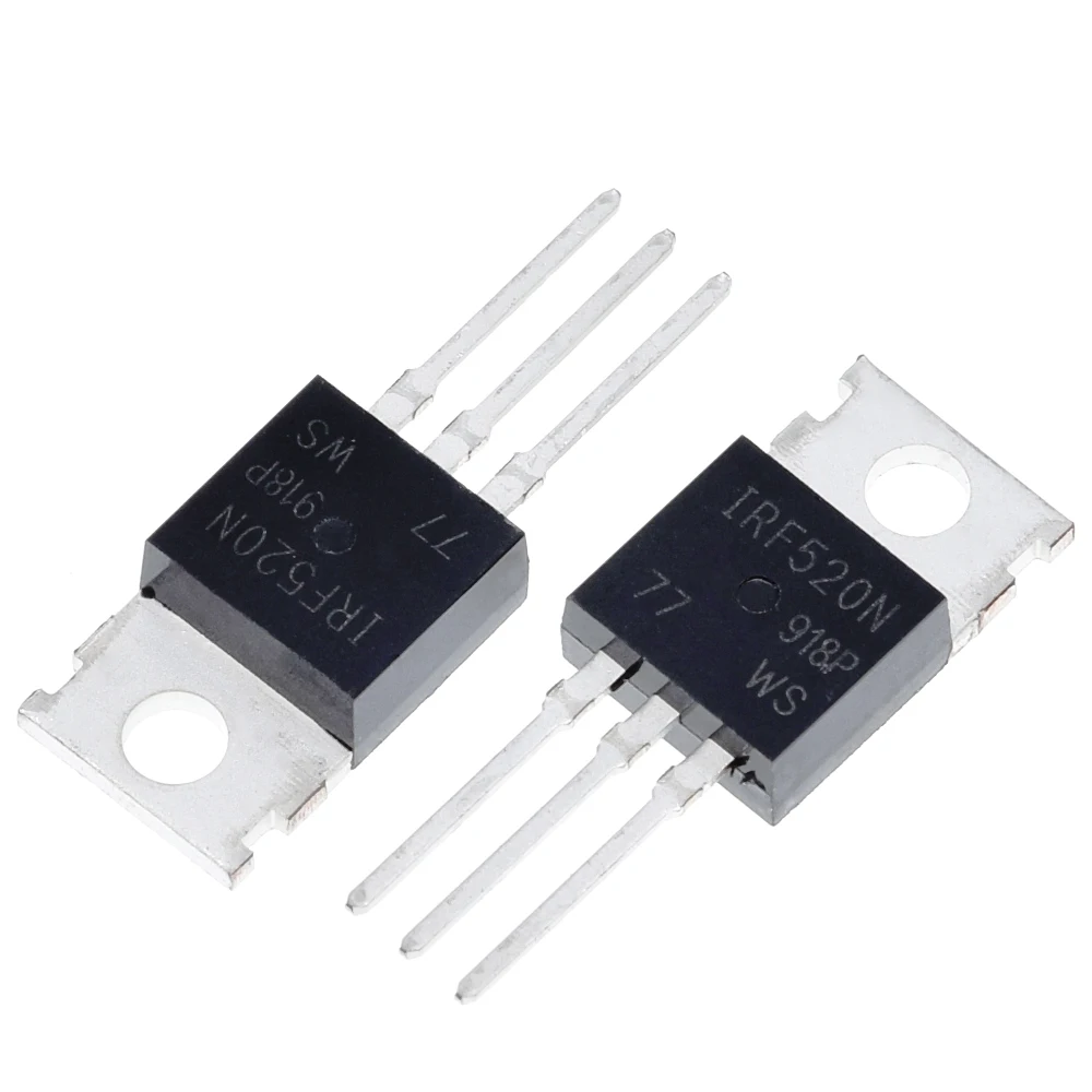 10PCS IRF520 IRF520N TO-220 N-Channel IR Power MOSFET 