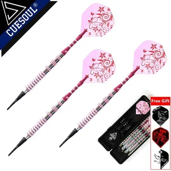 

CUESOUL Professional Darts 17g 15cm Soft Tip Darts Electronic Dardos With Aluminum Alloy Shaft And Pink Flights Dartboard Games