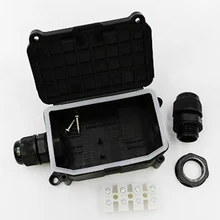 2 шт. кабельные разъемы IP66 водонепроницаемый 2 пути открытый сад распределительные коробки муфта внешний анти-УФ проводка строительство практичный