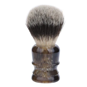 

Nylon Knot Resin Handle Men Pure Badger Hair Shaving Brush for Shaving Brush