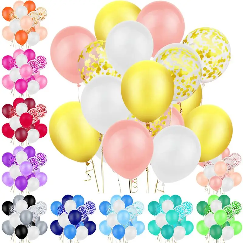 

Latex Balloons Set 40Pcs Balloons Party Decoration Supplies for Graduation Wedding Birthday Baby Shower Decoration