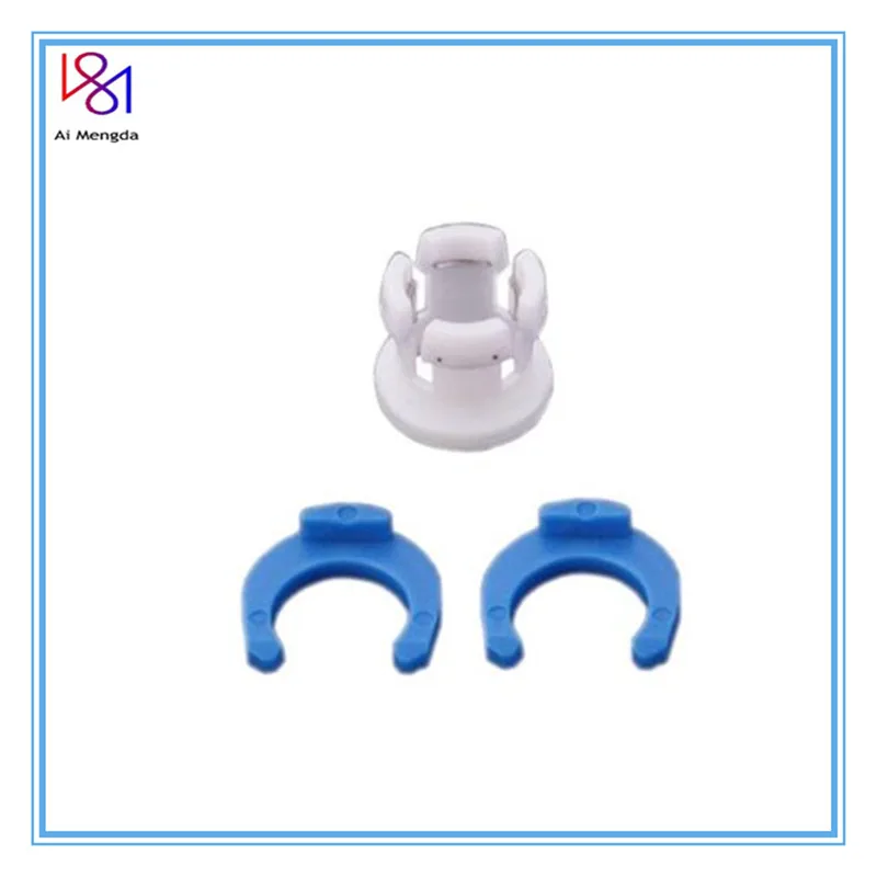 10Set White Bowden Tube Clamp Blue Pipe Horse Clip Fixed 6mm Shoe Coupling Collet Part Plastic for Ultimaker 3D Printers Parts | Компьютеры