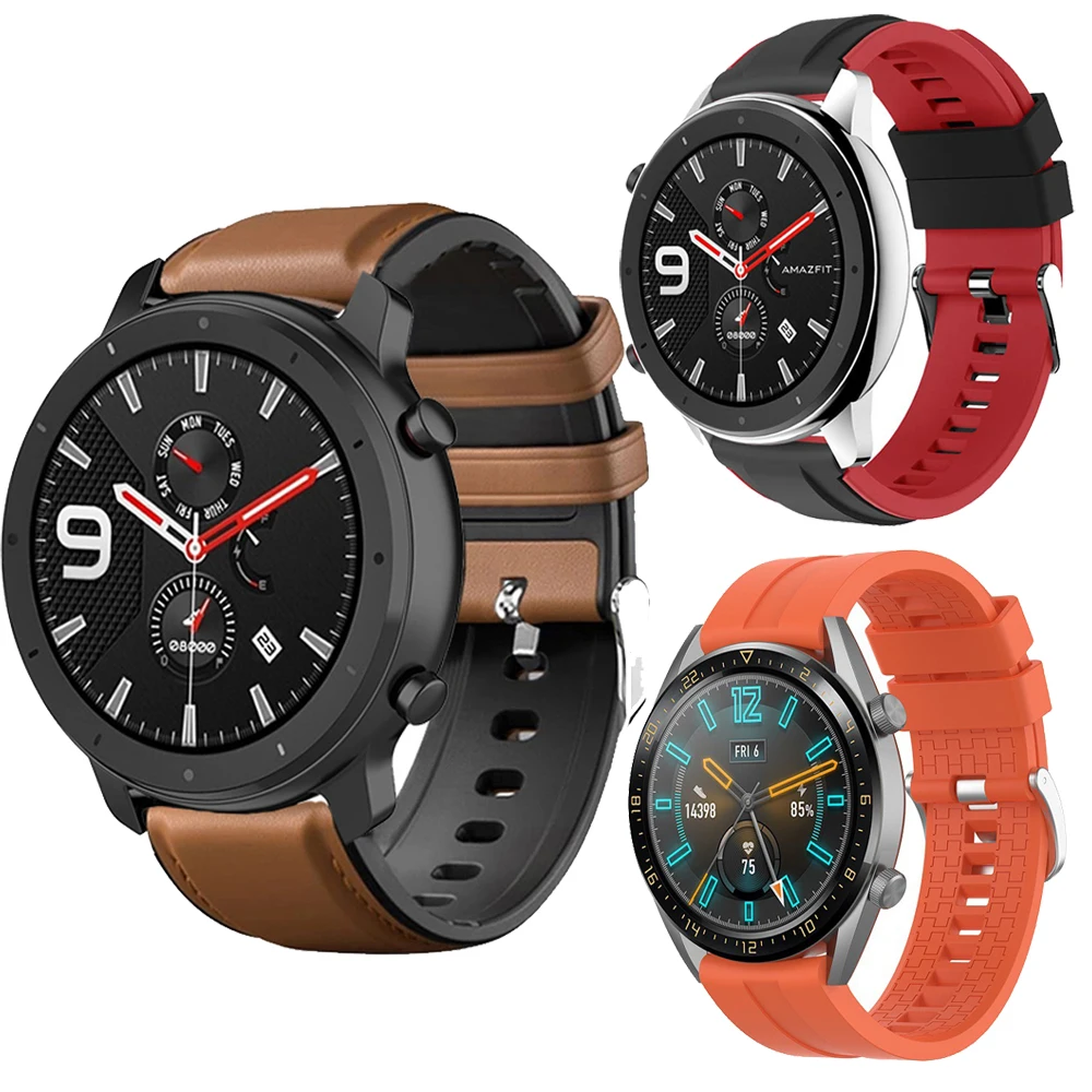 22mm zápěstí popruhy pás pro Huawei hodinky GT 42mm 46mm chytré hodinky řemen pro Huawei hodinky GT 2 GT2 46mm kapel sport pás náramek