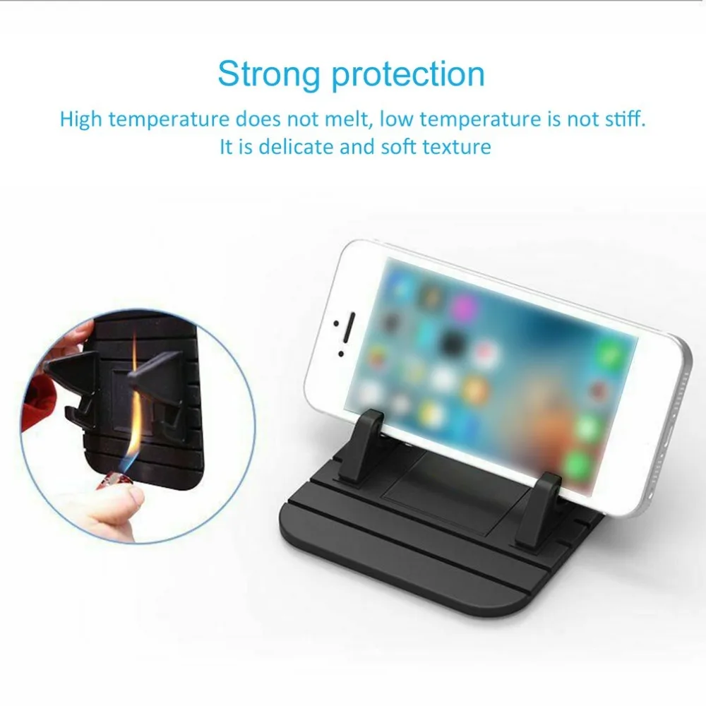 Автомобильный держатель для телефона Нескользящий Резиновый коврик для iPhone samsung Xiaomi смартфон подставка держатель gps навигационный кронштейн