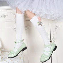 Шерстяные хлопковые носки без пятки с вышитыми цветами красивые модные носки в национальном стиле для девочек-подростков Mori girl