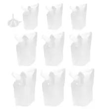 16 шт прозрачные пакеты для напитков одноразовые для напитков пакеты с воронкой для сока, смузи, пюре, коктейлей(250 мл/420 мл/500 мл