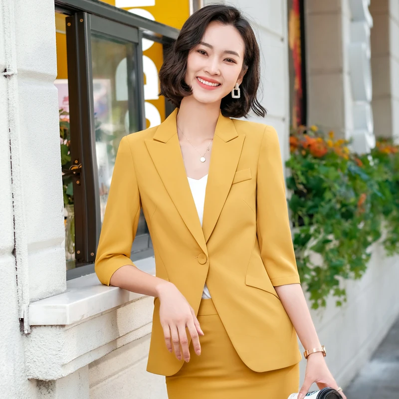 formal-uniform-designs-business-suits-elegant-green-for-women-career-interview-ol-styles-professional-blazers-pants-suits-summer