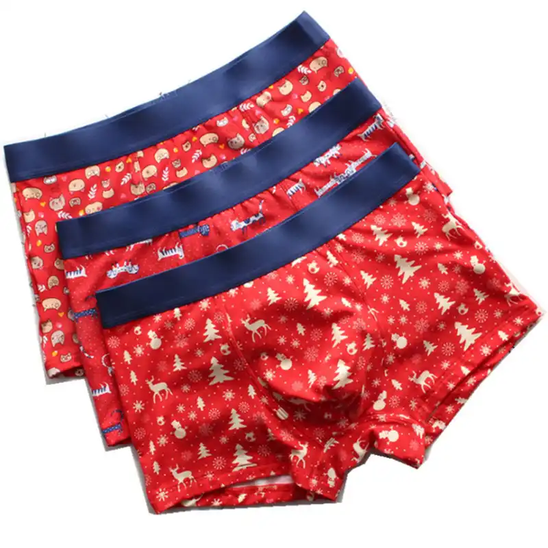 Calzoncillos de buena suerte de colores rojos chinos Material Modal ropa interior Boxer Shorts a un precio razonable| | - AliExpress