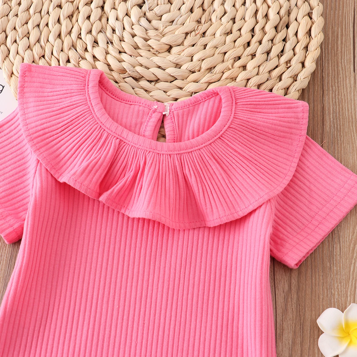 Newborn Infant Baby Rompers 0-2Y 2022 Spring Summer Candy Ruffles Jumpsuit New born Baby Girl Clothes Outfits baby knitted clothing set