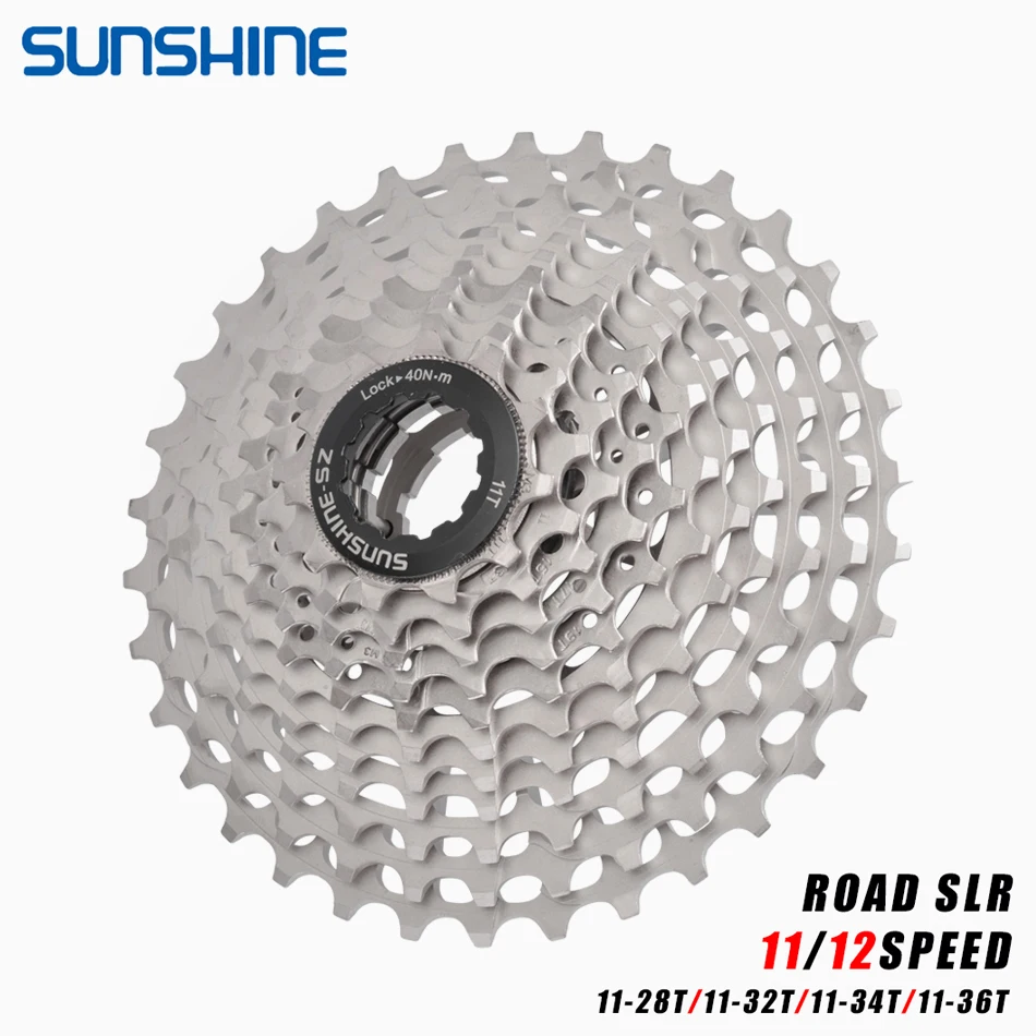 

SUNSHINE Ultralight Road Bicycle Cassette 11S/12S Freewheel 28T/32T/34T36T Cycling CNC flywheel HyperGlide System