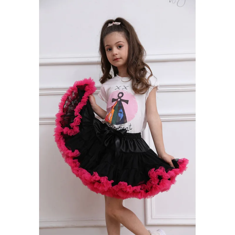 Baby Girl Fluffy Ballet Tutu Princess Party Skirt Dancewear Kids Fancy Costume 
