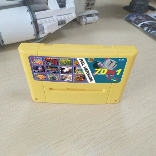 Супер 70 в 1 EUR PAL игровой Картридж с играми Soul Blazer Zeldaed ссылка на прошлую Donkey кантри Конг 1 2 3 супер Метроид
