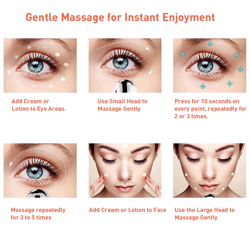  Magnetic Micro Vibration Face Lifting Massager High-frequency Device Anti-wrinkle Firming Beauty In
