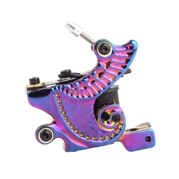 

New Style Handmade And Professional Coil Tattoo Machine 10 Wrap Coils Liner And Shader For Tattoo
