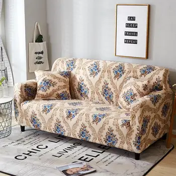 

Sectional Stretch Sofa Covers Elastic Slipcovers All-inclusive Polyester Sofa Cushion Sofa Towel for Living Room