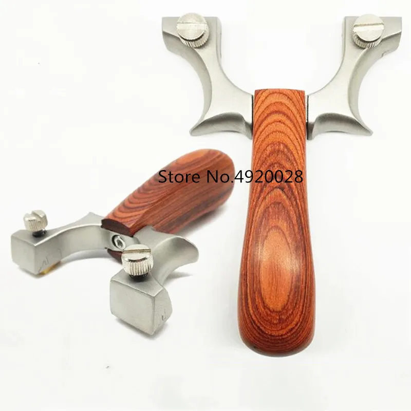 

Stainless Steel Hunting Slingshot Technology Wood Flat Leather Quick Compression Slingshot High Precision Solid Wood Slingshot