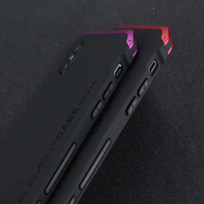 Для iPhone X роскошный элемент чехол для телефона с дизайнерским алюминием и с жесткой задней панелью чехол для iPhone X Сумки для телефона