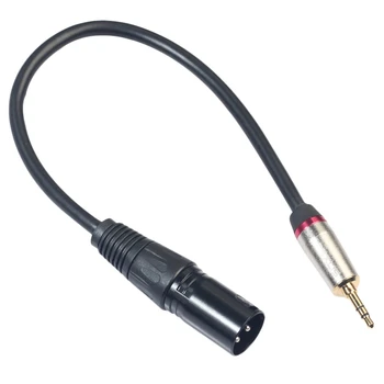 

0.3M Xlr 3Pin Male To 3.5Mm Trs Male Stereo Plug Shielded Microphone Mic Connector Adapter