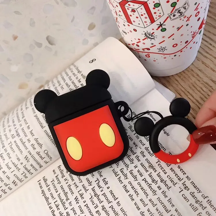 Чехол для airpods, милый мультяшный защитный чехол для airpods, беспроводной чехол для наушников air pods 2, силиконовый чехол для наушников, fundas - Цвет: D14