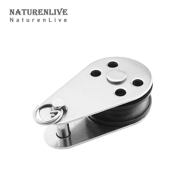 2/4Db 316 Rozsdamentes Acél Egyszárnyaláb -Blokkok Eltávolítható Szíjtárcsa Nejlon A Mosás Dokkoló Lógó Emelő - Image 3