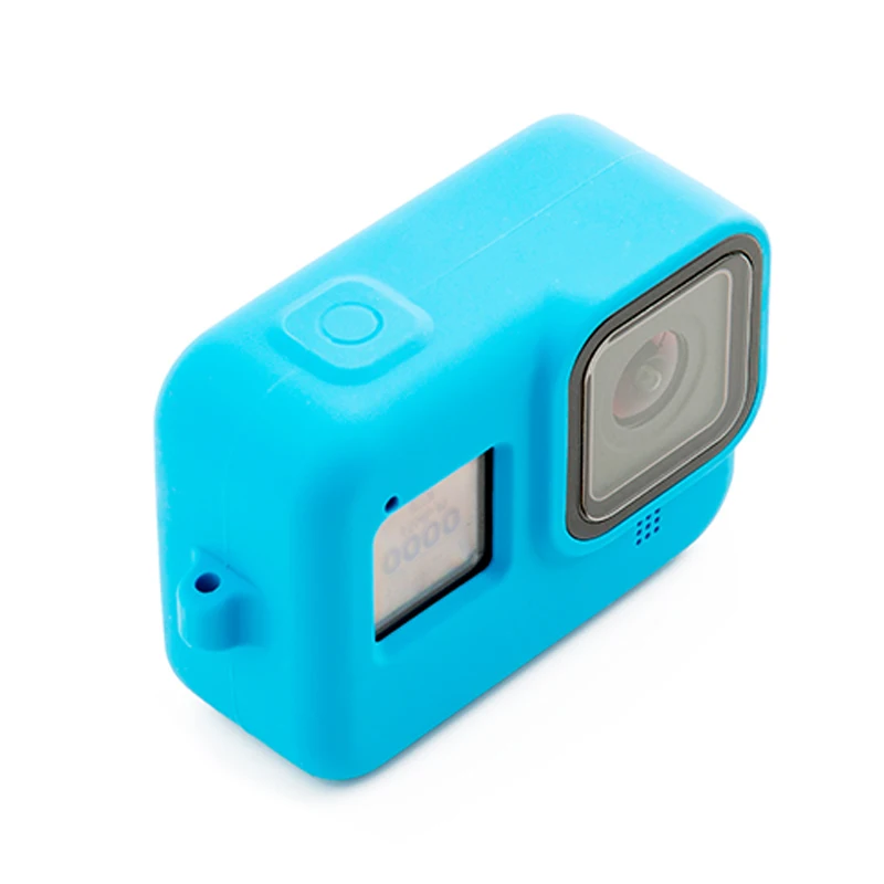 Аксессуары для Go Pro, чехол для экшн-камеры, защитный силиконовый чехол+ крышка объектива для GoPro Hero8, черный цвет
