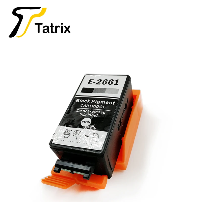 T2661-BK Tatrix для Epson T2661 T2670 пигментный Совместимый картридж для принтера Epson Workforce WF-100W/WF100W - Цвет: T2661-BK