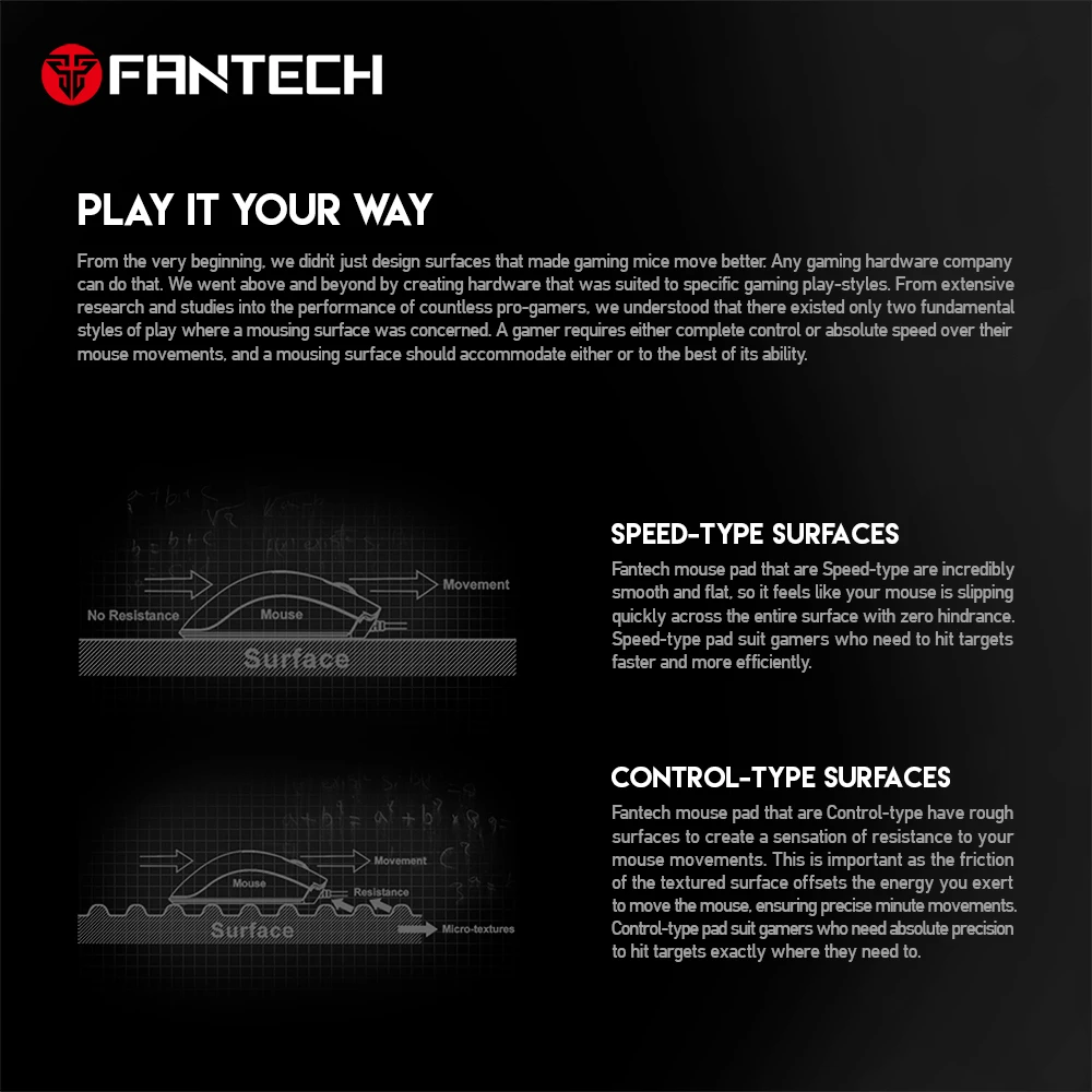 FANTECH MP452 большой коврик для мыши гладкая поверхность и противоскользящий натуральный каучуковый коврик для Dota PUBG коврик для мыши геймер