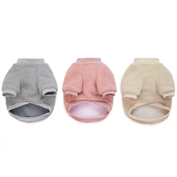 

Pets Padded Clothes Small Medium Sized Dogs Autumn Winter Mouse Two Layer Thick Woolen Coat for Cold Protection