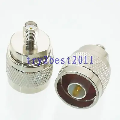

DHL/EMS 50 Sets 1pce Adapter connector Slide-on N plug pin to SMA jack pin RF COAXIAL straight -C1
