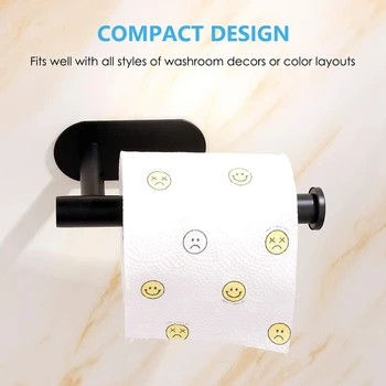 

Toilet Roll Holder Wall Mounted, Toilet Paper Holder, Waterproof Stainless Steel Paper Holder for Bathroom and Kitchen