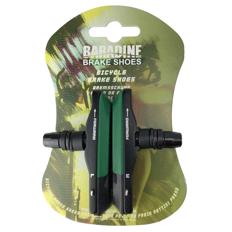 1 Pair BARADINE 959VC Pro MTB Bicycle Brake Shoes Moutain Bike Racing V-Brake Pads Bike Brake Shoes Parts Bicycle Accessories