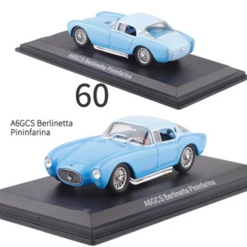 

1:43 A6GCS Racing Rally Scale Diecast Alloy Classic Car Model Matel Vehicles Toys F Collection Display with Transparent Cover