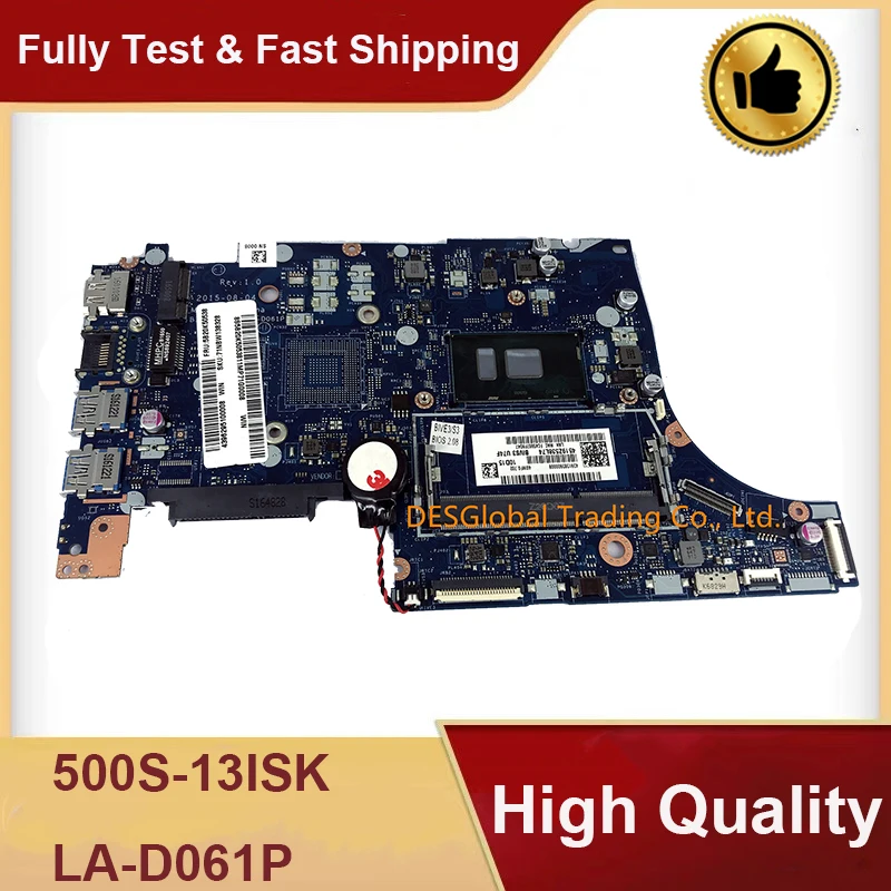 

For Lenovo E31-80 500s-13isk G31-80 Laptop Motherboard DDR3 4405U SR2EX BIVS3/BIVE3 LA-D061P Mainboard Working Perfectly