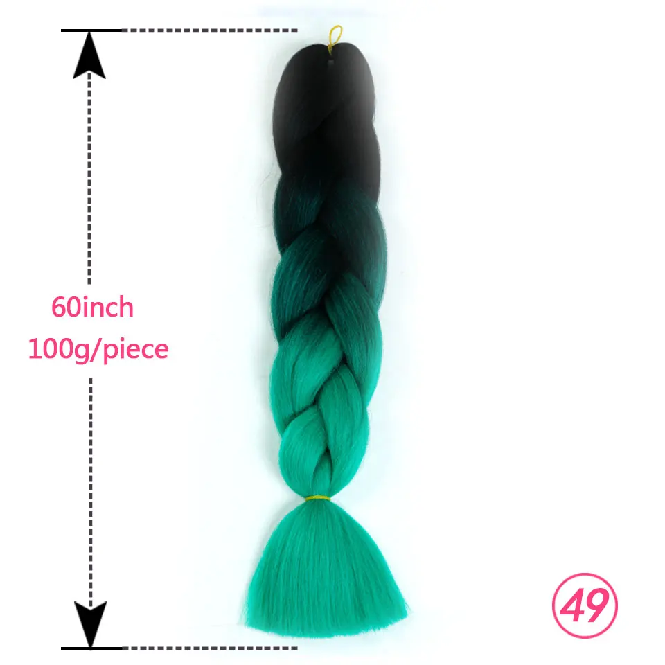 AOSIWIG 24 дюйма красный серый Омбре, термоустойчивый крупное плетение волос для женщин синтетические волосы для наращивания косичек волос - Цвет: #613