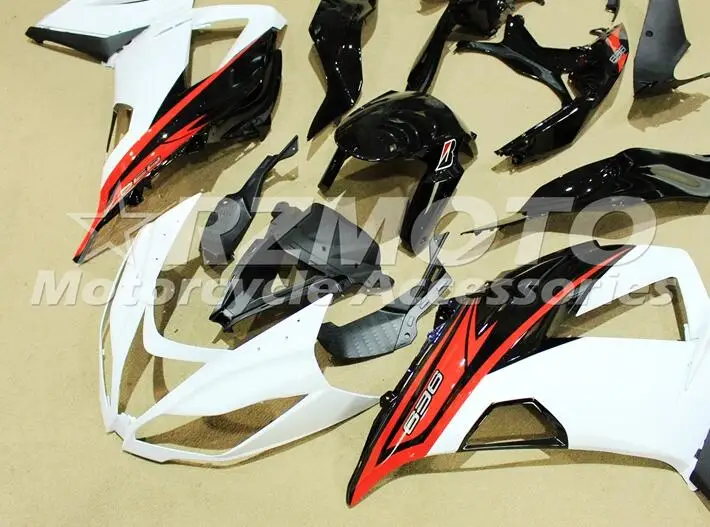 ABS полный обтекатель комплект подходит для Kawasaki ZX6R 2013 Обтекатели ZX-6R Ninja 636 599 красный белый приятный цвет